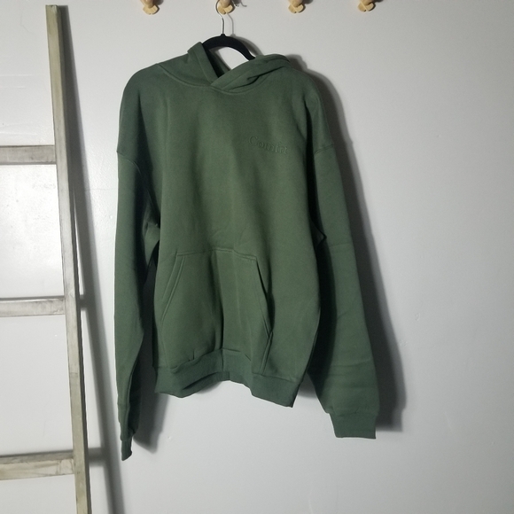 NWT COMFRT MINIMALIST FOREST GREEN HOODIE SIZE LARGE - Picture 1 of 13